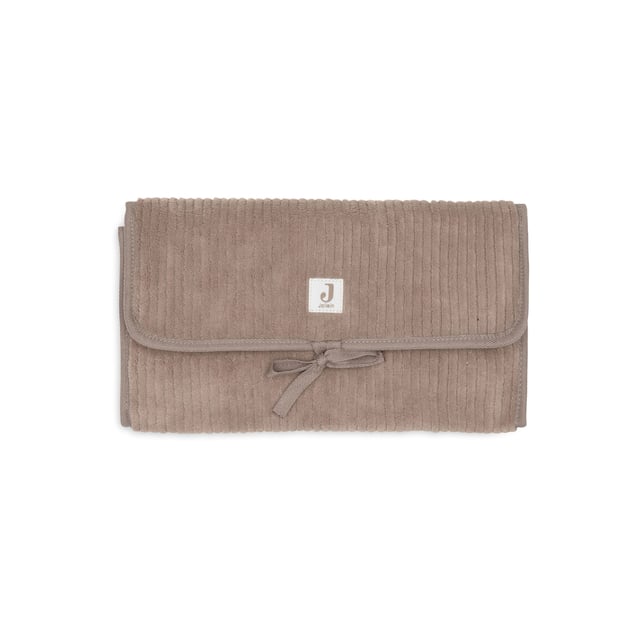 Jollein Skötbäddsunderlägg M Förvaringsfickor Cloudy Rib Milky Coffee