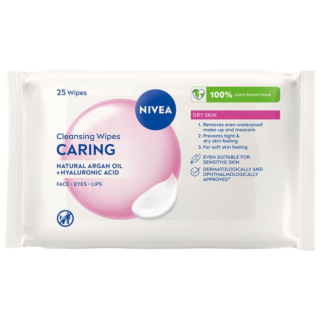 NIVEA Ansiktsservetter Gentle Cleansing Wipes 25 st