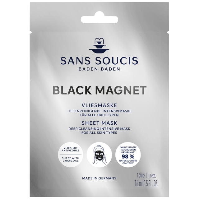 Sans Soucis Black Magnet Sheet Mask for All Skin Types 1 st
