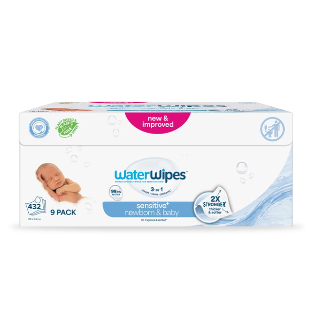 WaterWipes Baby Wipes 432 st