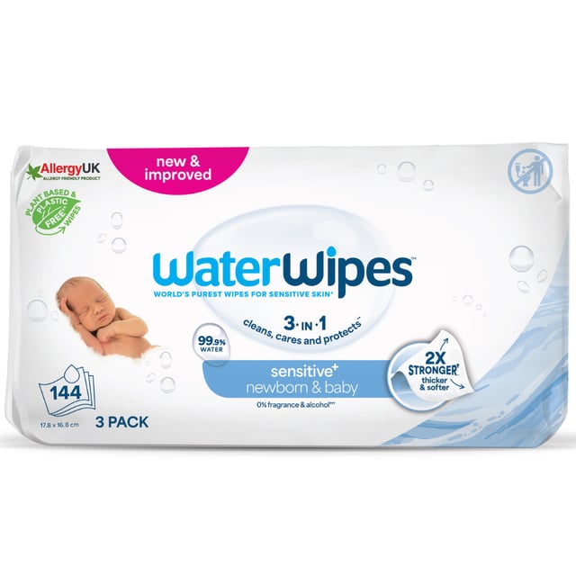 WaterWipes Baby Wipes 144 st