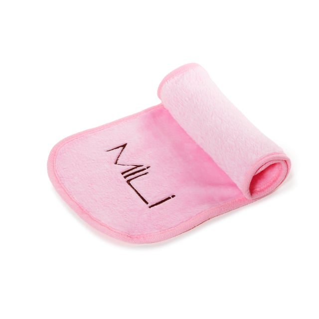MILI Cosmetics Makeup Erase Towel Pink 1 st