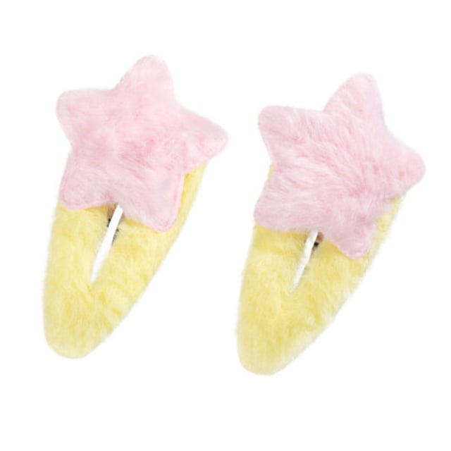 MILI Cosmetics Hair Pin Star Pink 2 st