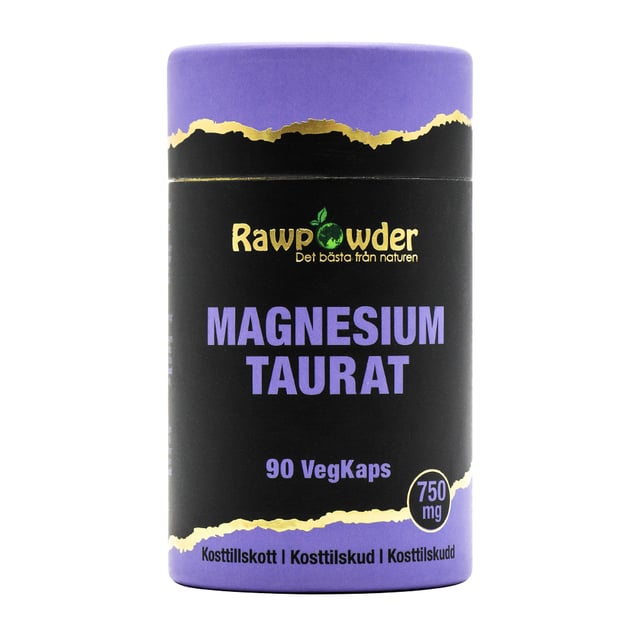 Rawpowder Magnesium Taurat 750 mg 90 kapslar