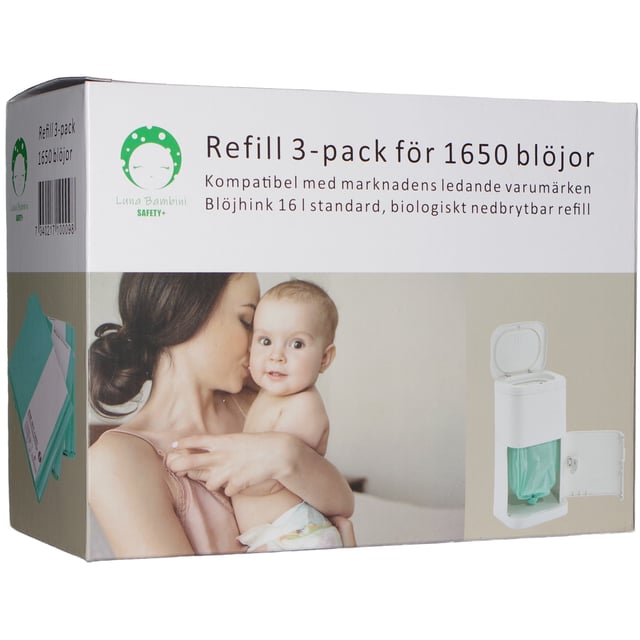 Luna Bambini Refill (1650 blöjor) 3-pack