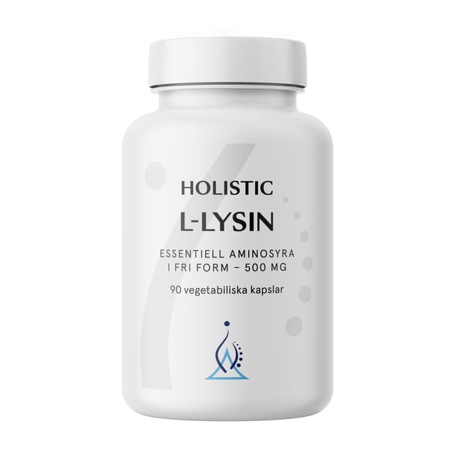Holistic L-lysin 500 mg 90 Vegetabiliska kapslar