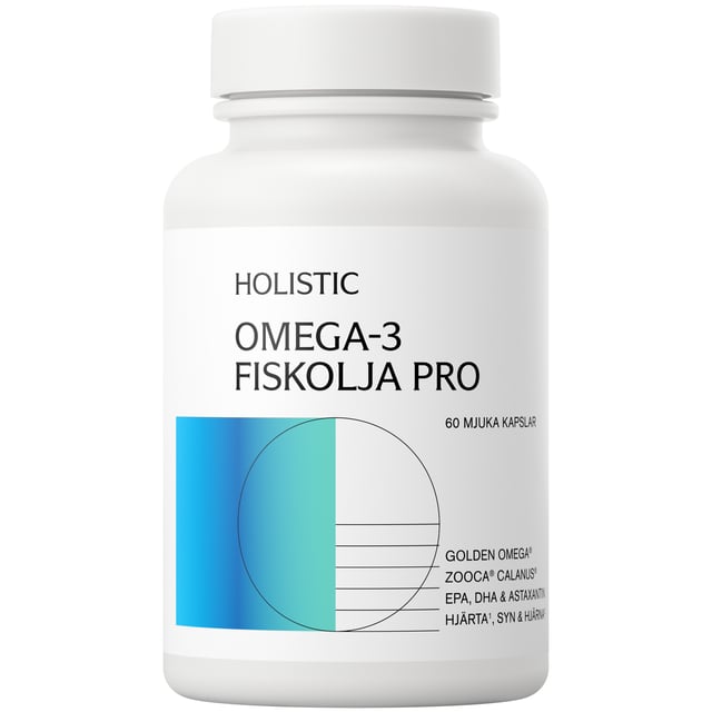 Holistic Omega-3 fiskolja Pro 60 kapslar