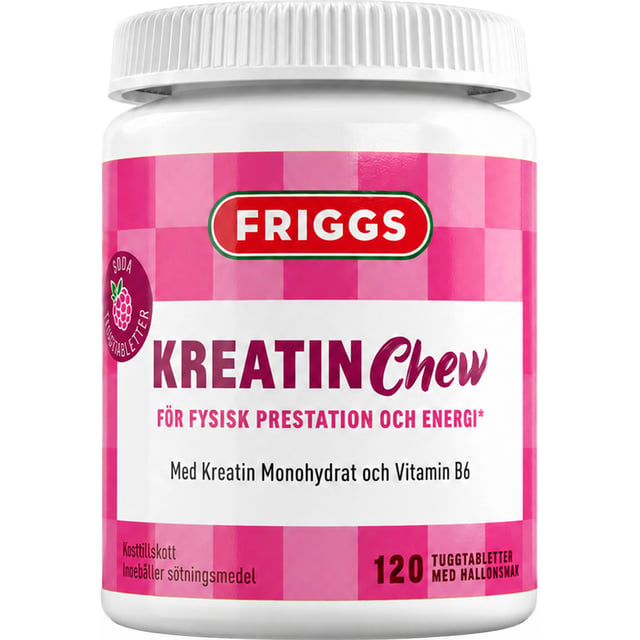 Friggs Creatine Chew 120 pcs Raspberry