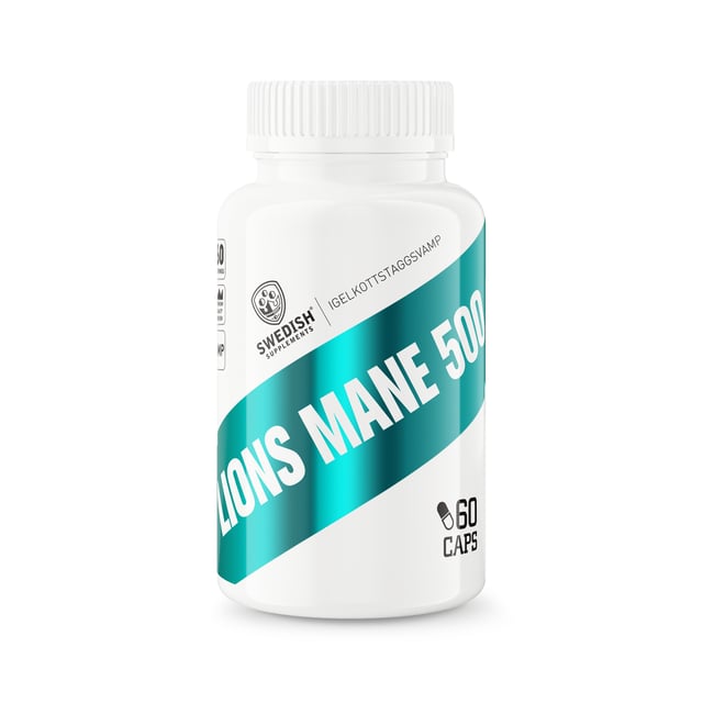 Swedish Supplements Lions Mane 500 mg 60 kapslar