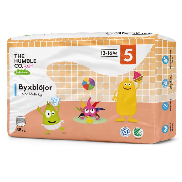 Babblarna Byxblöja Storlek 5 Junior 13–16 kg