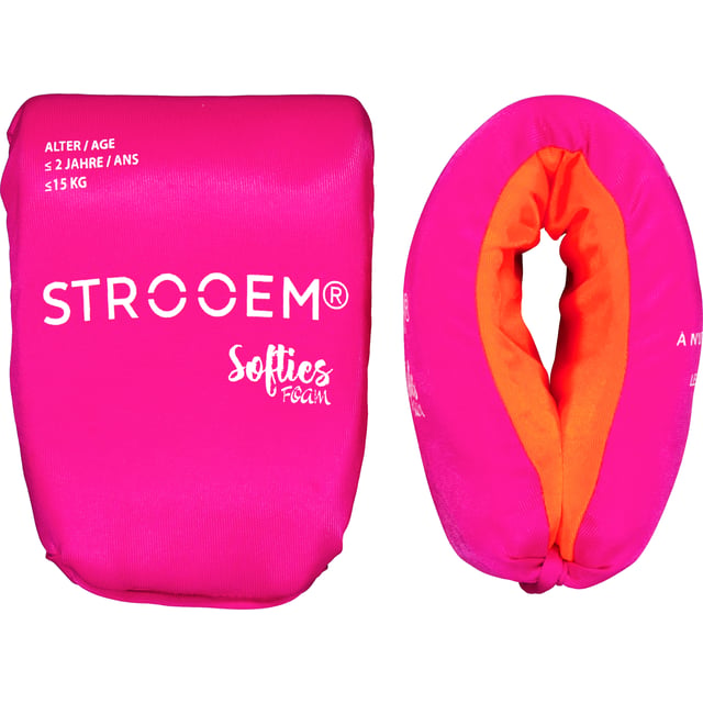 Strooem Softies Foam Swim Armbands Pink/Orange 0-2 år upp till 15 kg