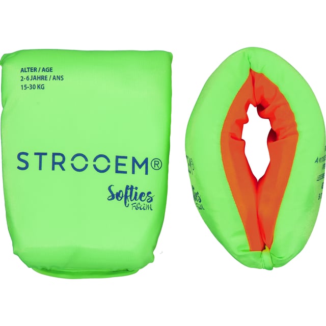 Strooem Softies Foam Swim Armbands Lime/Orange 2-6 år 15-30 kg