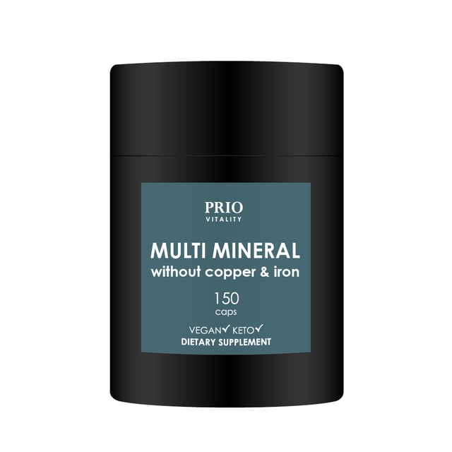 Prio Vitality Multi Mineral Without Copper & Iron 150 kap