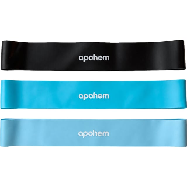 Apohem Träningsband 3-pack, Light, Medium, Heavy