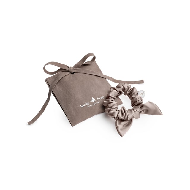 Amelie Soie Silk Bow Nude 1 st
