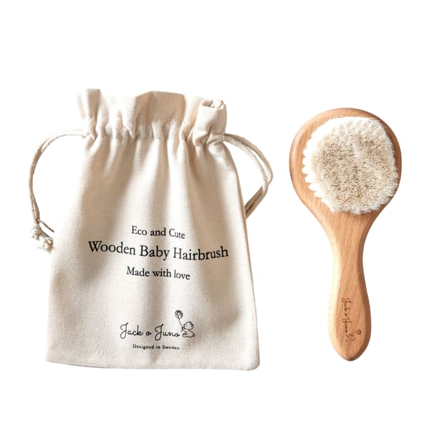 Jack o Juno Wooden Baby Hairbrush 1 st
