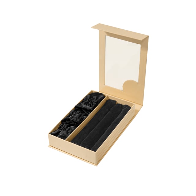 Lenoites Heatless Curl Rods with Caps 3 st