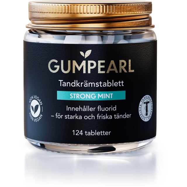 Gumpearl Stong Mint Tandkrämstablett 124 st