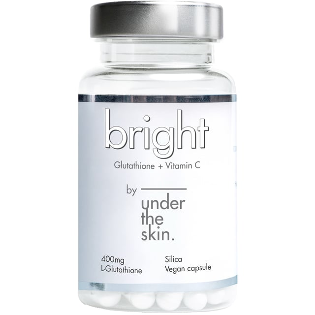 bright glutathione + vitamin c Köp Under the Skin 60 kapslar Bright (Glutathione).