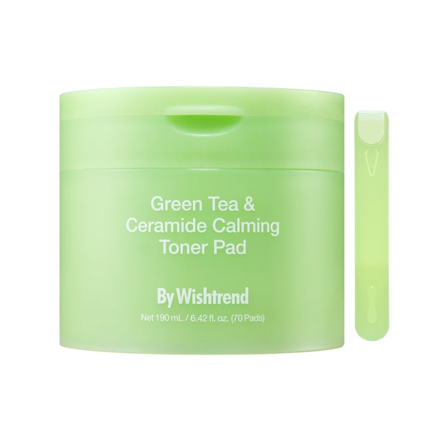 By Wishtrend Green Tea & Ceramide Calming Toner Pad 190ml 70 Pads
