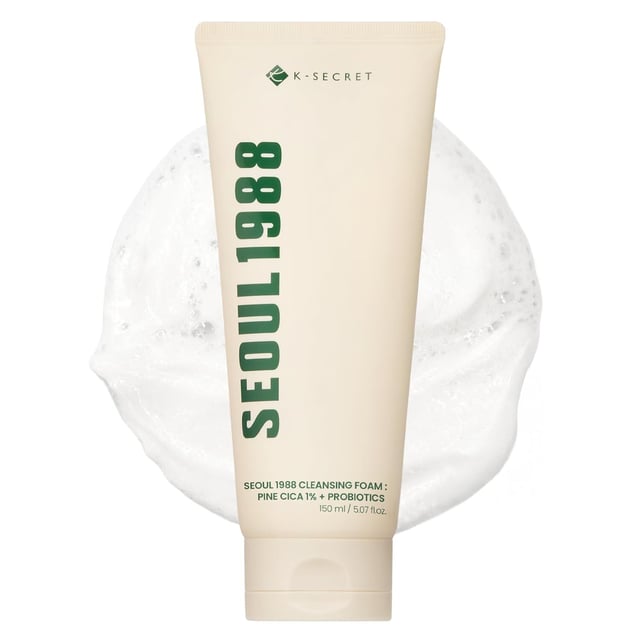 K-Secret SEOUL 1988 Cleansing Foam : Pine Cica 1% + Probiotics 150 ml