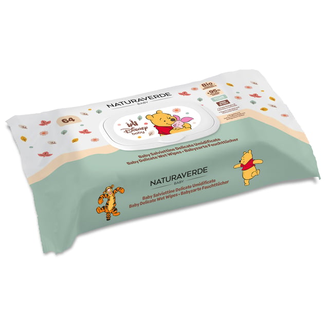 Naturaverde Winnie The Pooh Delicate Wet Wipes 64 st