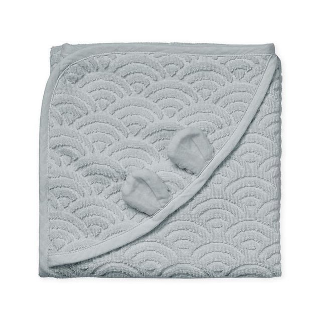 Cam Cam Copenhagen Babyhandduk Med Huva Och Öron Classic Grey