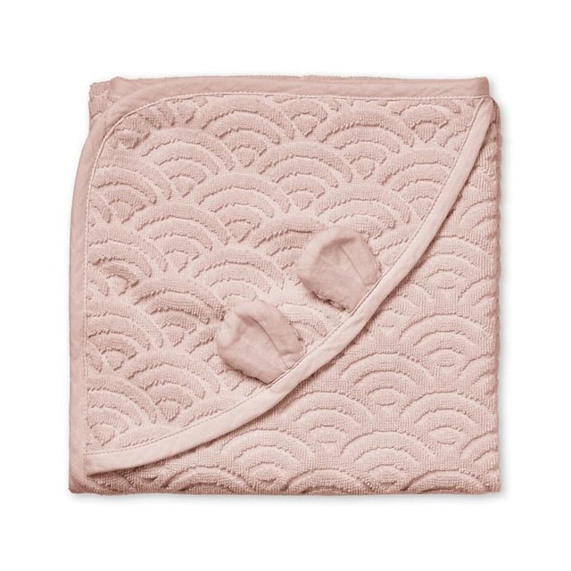Cam Cam Copenhagen Babyhandduk Med Huva Och Öron Dusty Rose