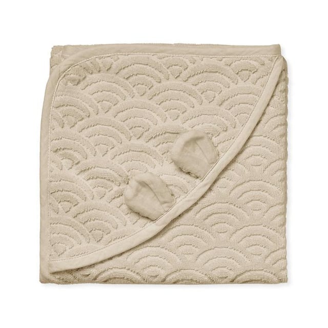 Cam Cam Copenhagen Babyhandduk Med Huva Och Öron Almond