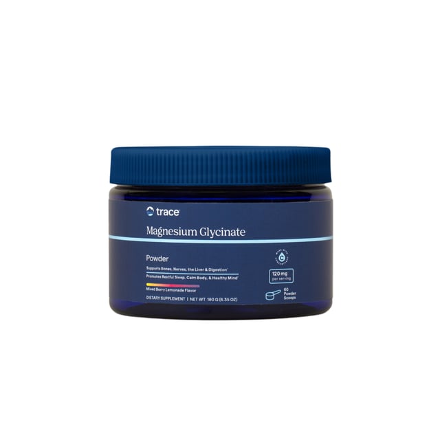 Trace Minerals Magnesium Glycinate Powder Berry Lemonade 180 g