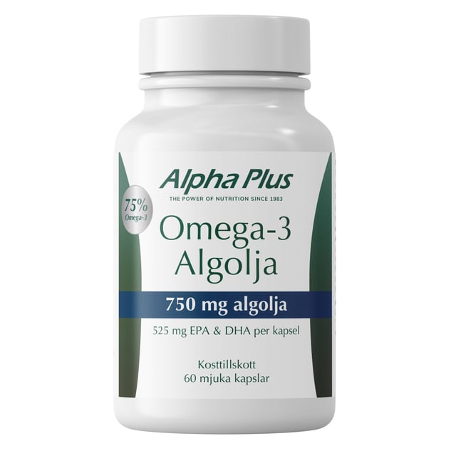 Alpha Plus Omega-3 Algolja 750 mg 60 st