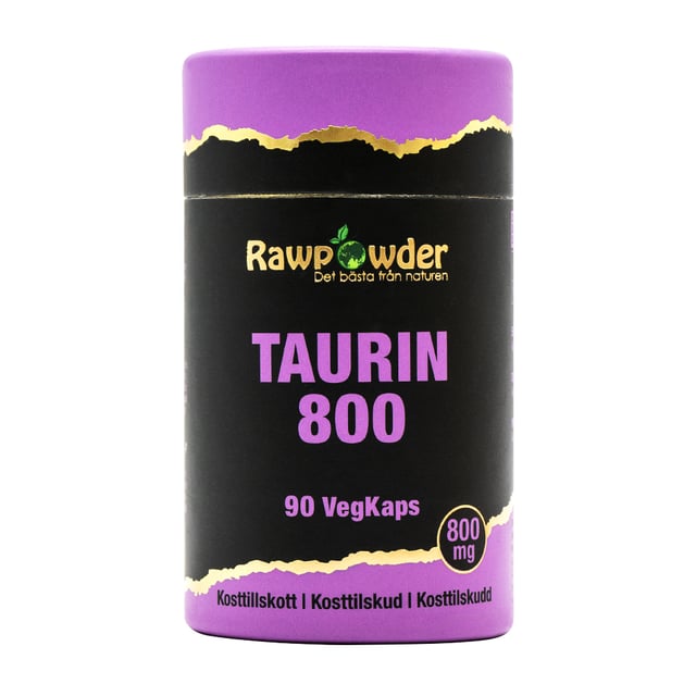 Rawpowder Taurin 800 mg 90 kapslar