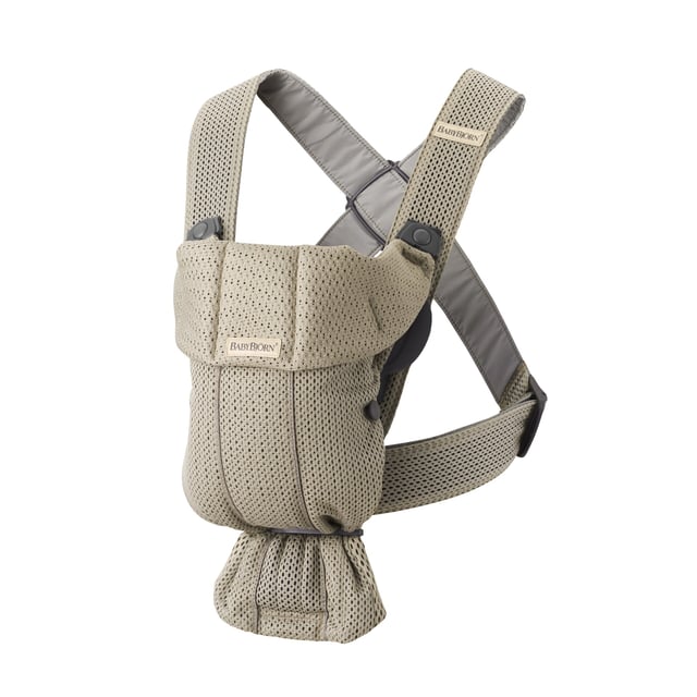 BabyBjörn Bärsele Mini 3D Mesh Gråbeige