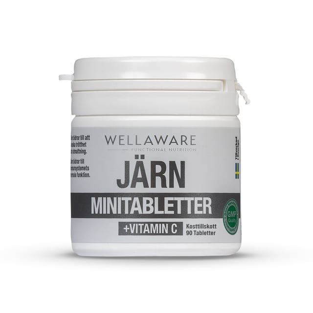 WellAware Järn + Vitamin C 90 minitabletter | Vitaminer & kosttillskott - Vitaminer & mineraler - Järn,Vitaminer & kosttillskott - Vitaminer & mineraler - C-vitamin | Apoteka