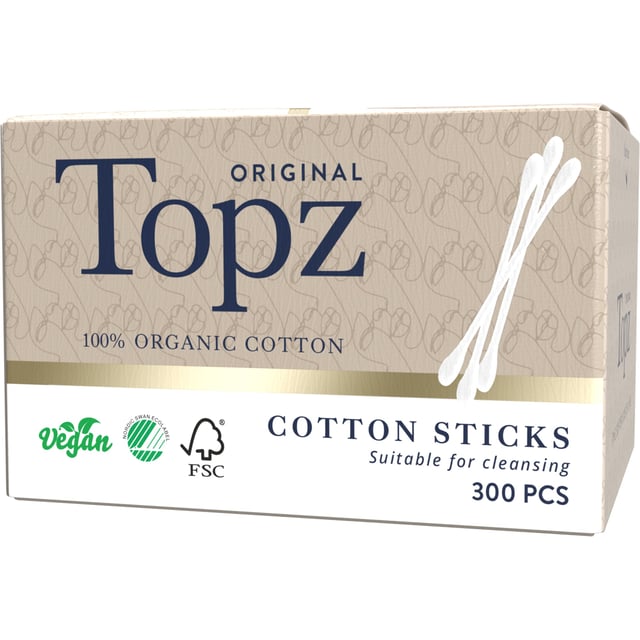 Topz Bomullspinnar 300 st