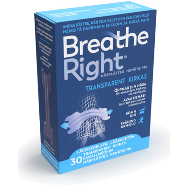 Breathe right transparent 30 st