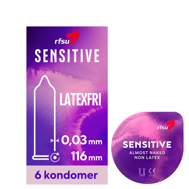 RFSU Sensitive Latexfri Kondom 6 st