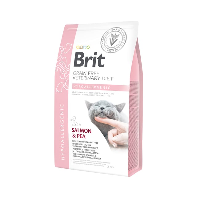 Brit Veterinary Diet Cat Hypoallergenic Grain Free 2 kg