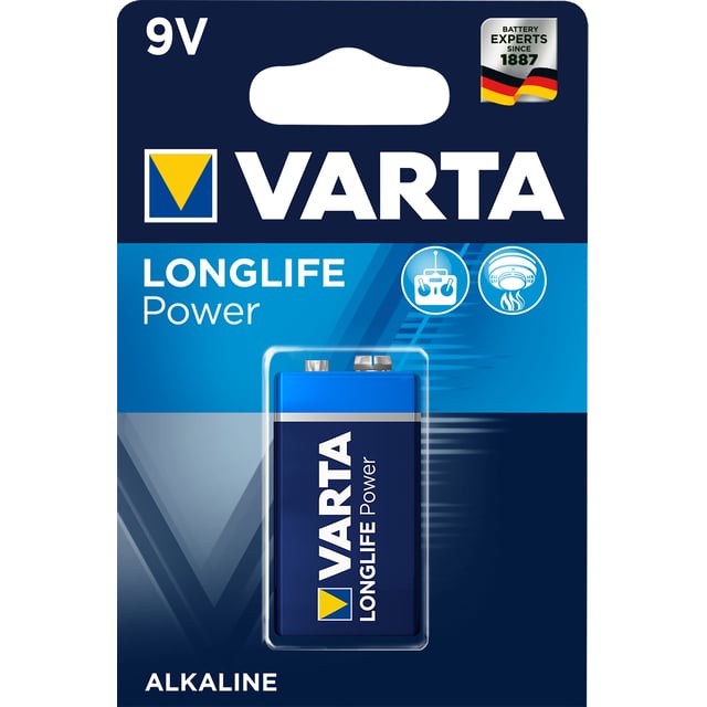 Produktfoto för Varta High Energy - Batteri 9V - alkaliskt - 550 mAh