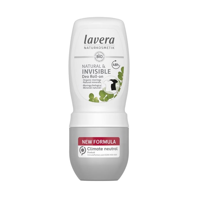 Produktfoto för Lavera Deo Roll-On Natural & Invisible 50 ml