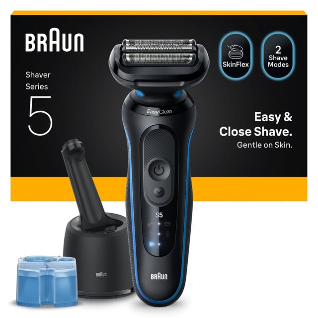 Braun Series 5 Elektrisk Rakapparat, SmartCare Center, 52-B7000CC, Blå