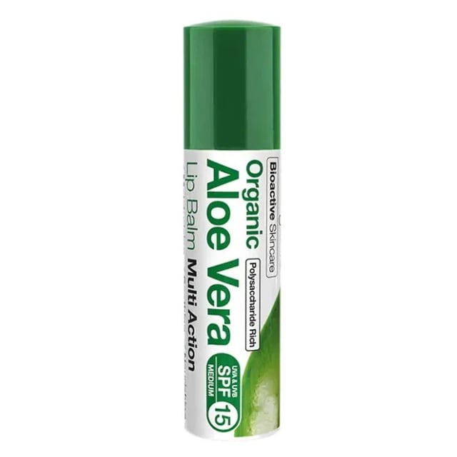 Dr Organic Läppbalsam Aloe Vera Balm SPF15 5,7ml