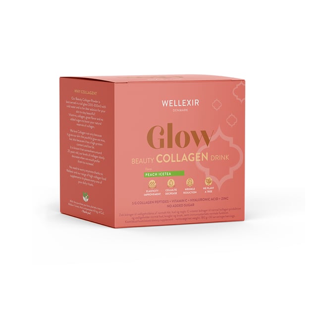 Wellexir Glow Beauty Drink Peach Ice Tea