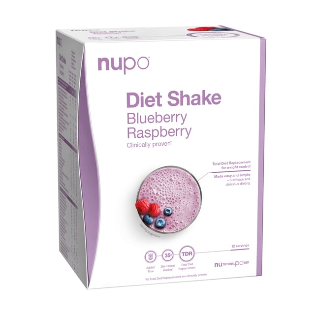Nupo Diet Shake Blueberry Raspberry 12 portioner