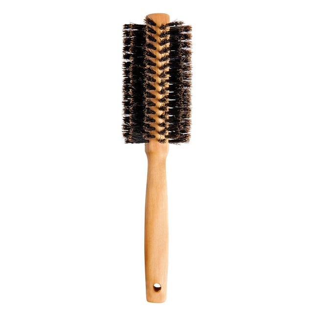 Cailap  Wooden Circular Hair Brush Natural Bristles