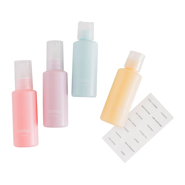 Cailap reseförpackningar flaskor 60 ml 4 st