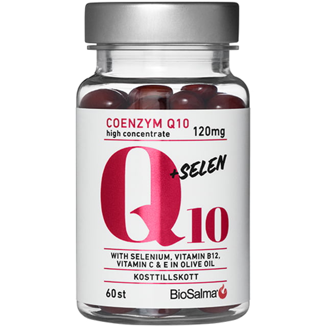 BioSalma Q10 Coenzyme 120 mg + Selen 60 kapslar