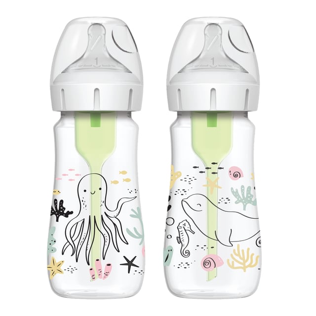 Dr.Brown WideNeck Options+ 270ml Ocean Designs 2 pack