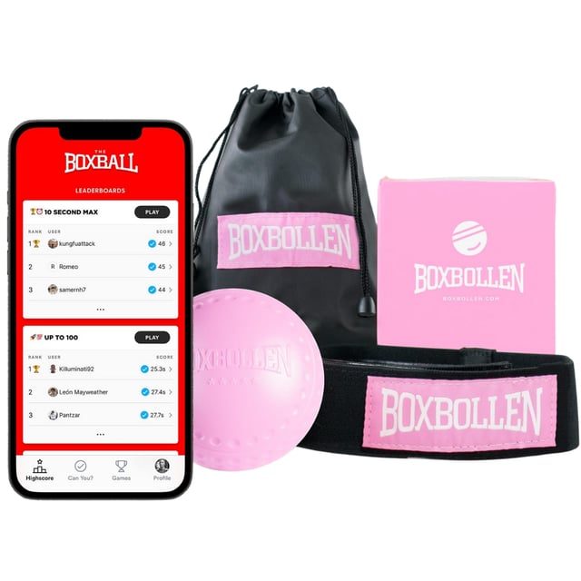 Boxbollen Rosa 1 set