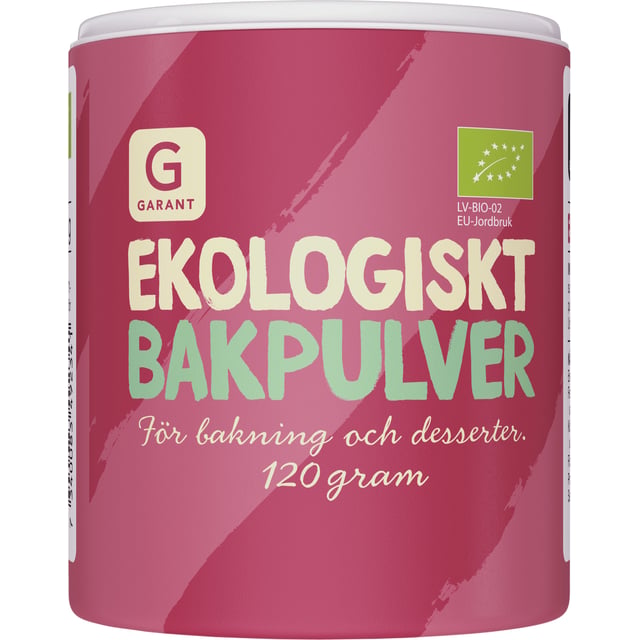 Garant Ekologiskt Bakpulver 120 g